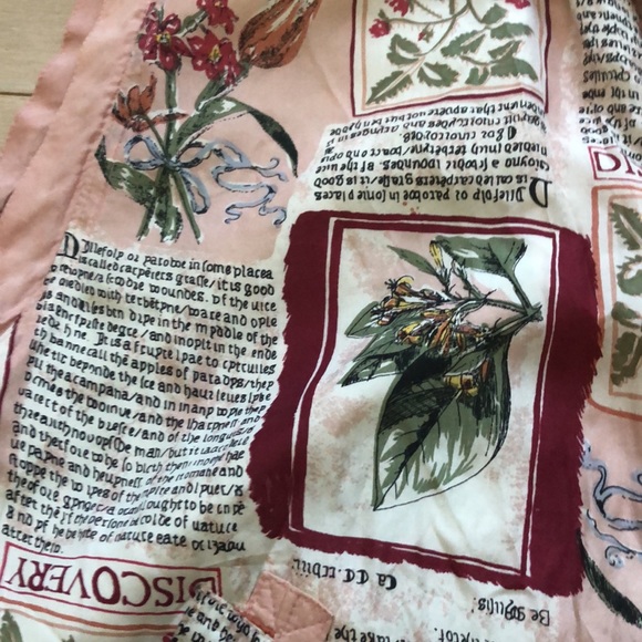 Pink floral print silk jacket with removable sleeves, S, vintage - Picture 13 of 15